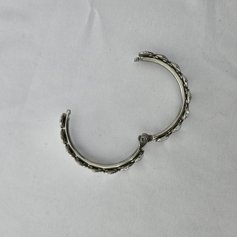 Silver Rhinestone Curtain Rod Rings